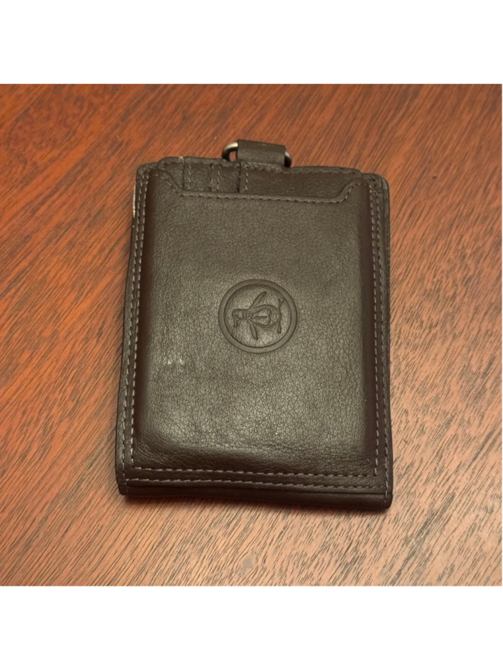 Original Penguin Dark Brown Leather Bifold Wallet Money Clip Card Holder RFID St